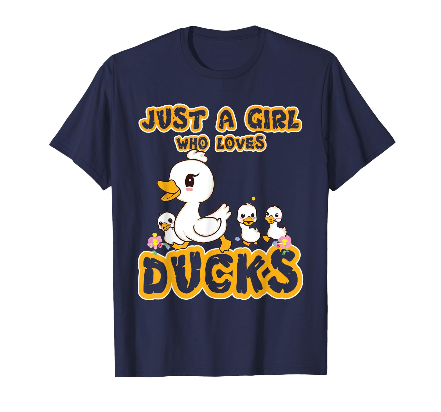 Just A Girl Who Loves Ducks - Duck Family T-Shirt