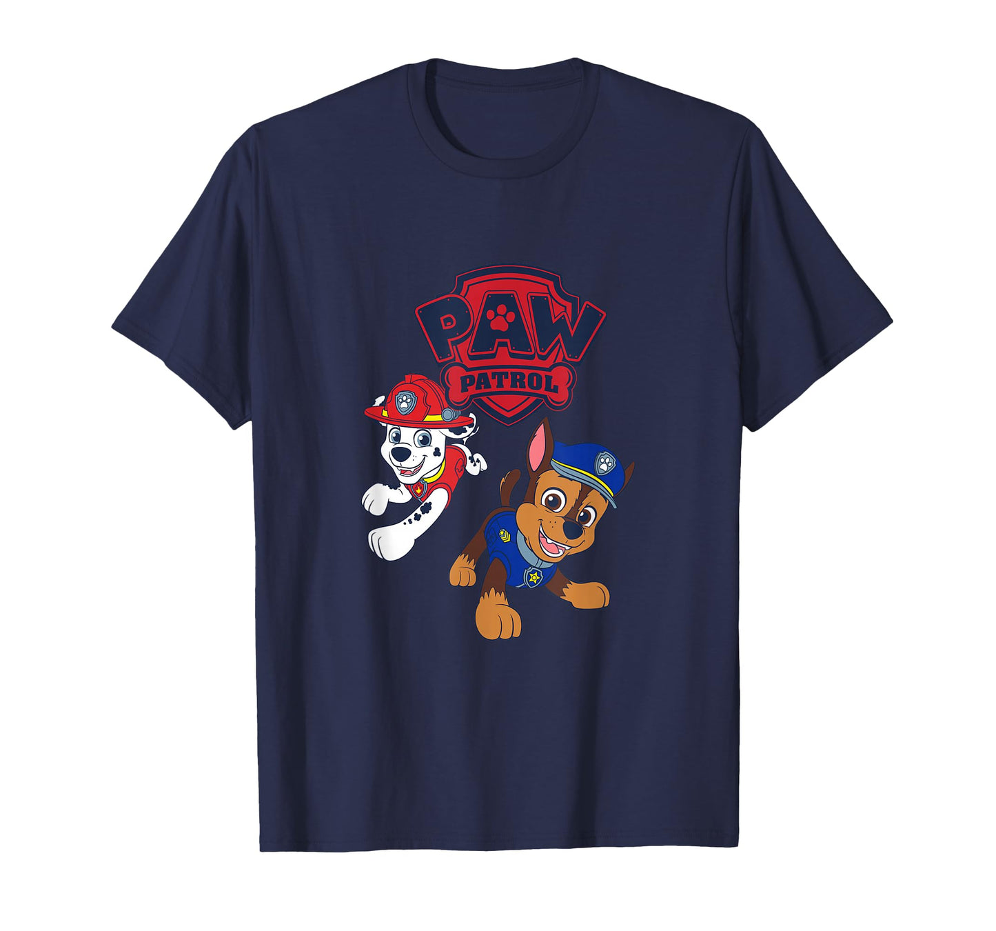 Paw Patrol Marshall And Chase Action Badge T-Shirt