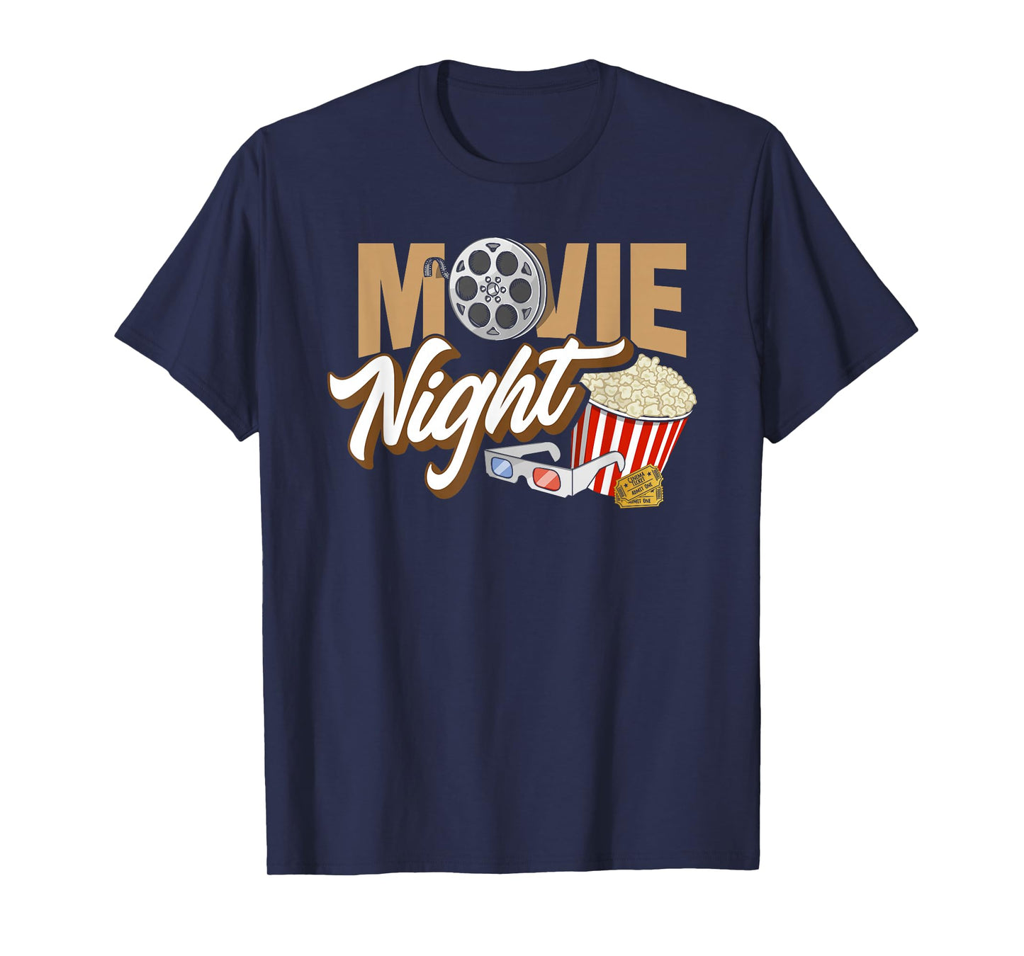 Movie Night - Popcorn Movies Cinema Family T-Shirt