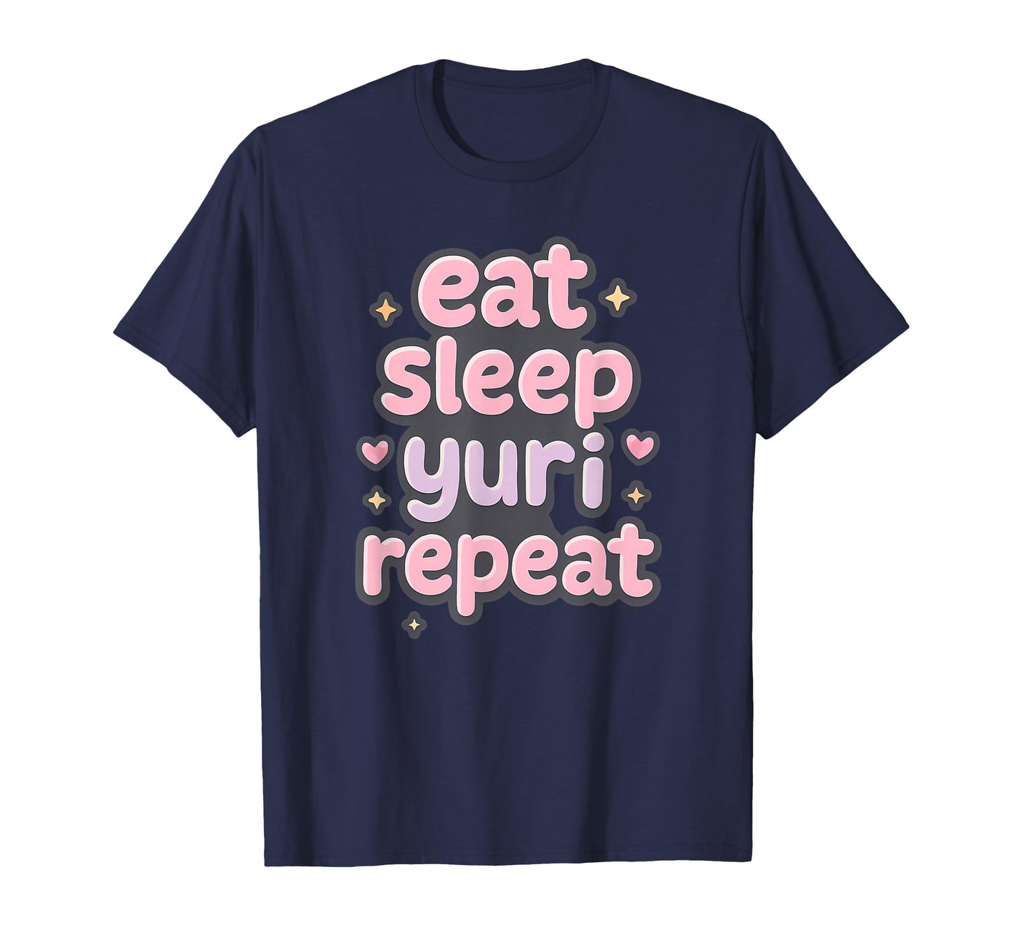 Eat Sleep Yuri Repeat Japanese Girl's Love Manga Yaoi T-Shirt