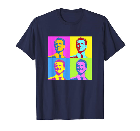 Gavin Newsom Retro Vintage Pop Art T-Shirt