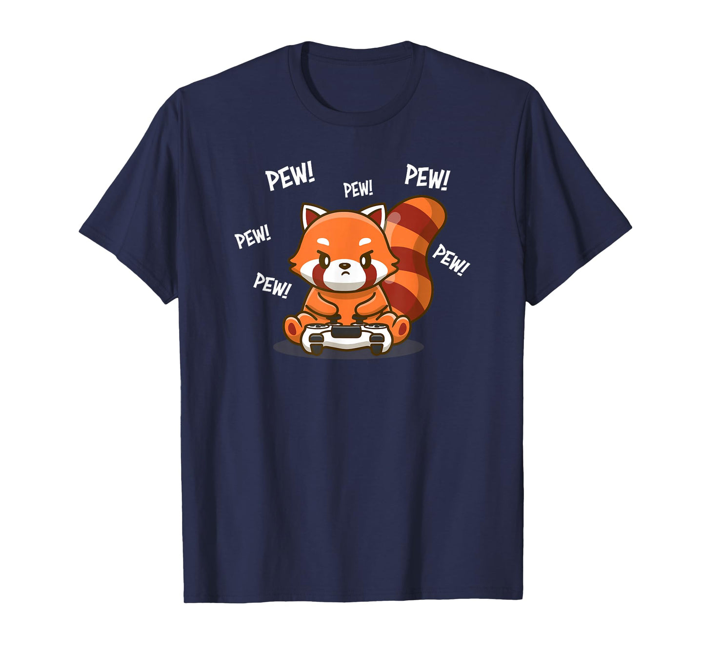 Cute Kawaii Video Gamer Red Panda Lover T-Shirt
