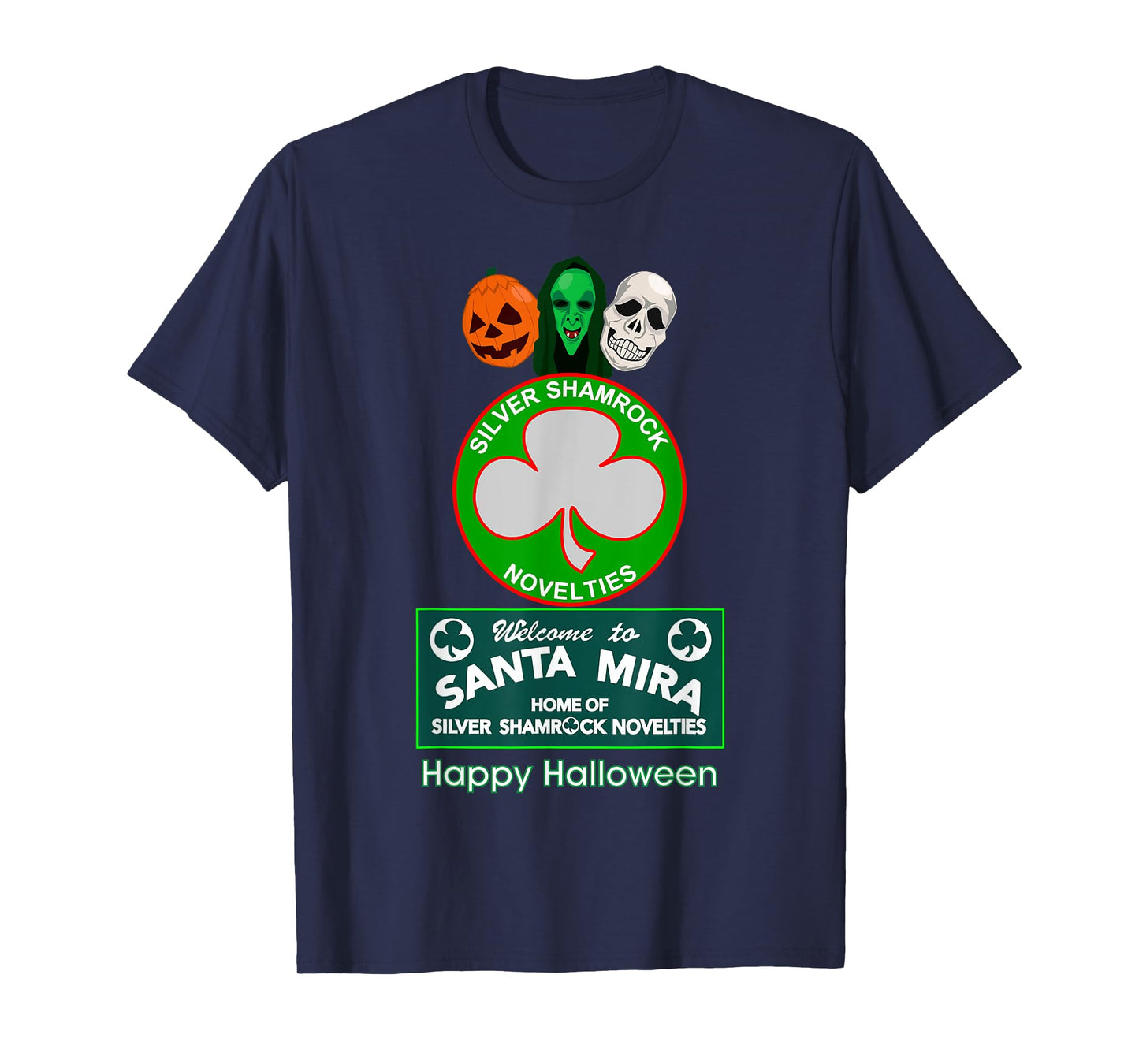 Halloween III - Silver Shamrock and Santa Mira T-Shirt