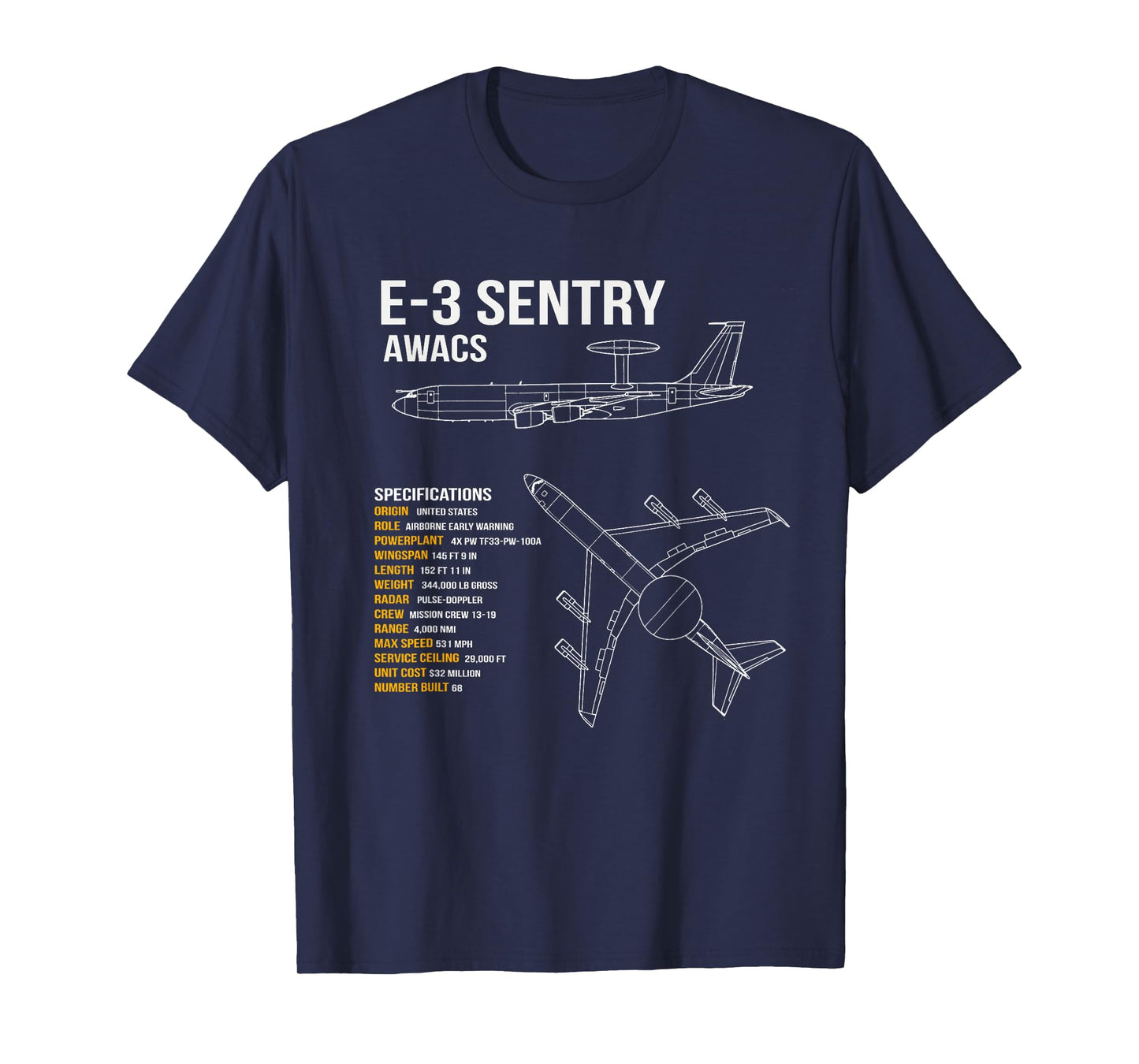 E-3 Sentry AWACS T-Shirt