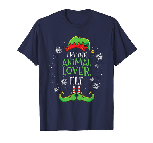 Im The Animal Lover Elf Christmas T-Shirt