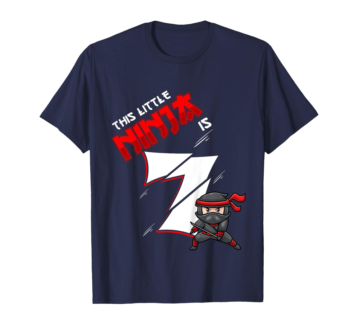 Kids 7th Birthday For Boy 7 Years Old Ninja T-Shirt