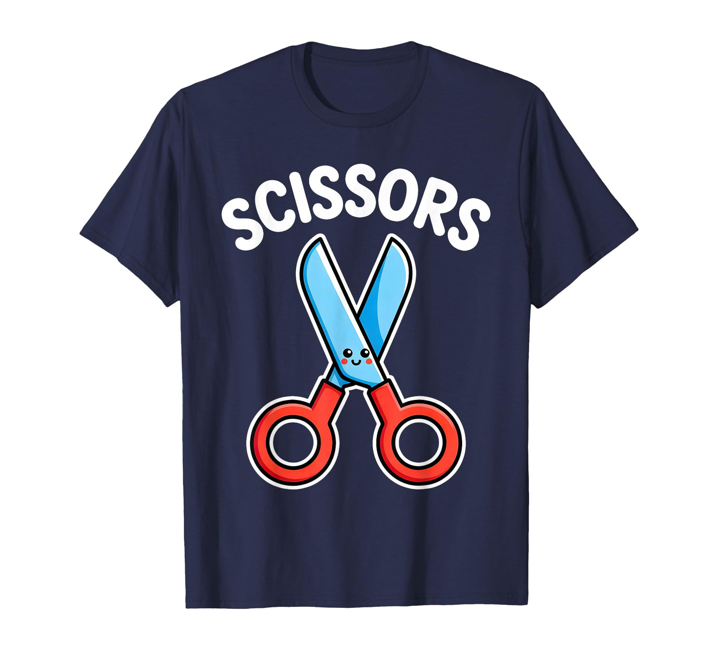 Scissors Halloween Costume Funny Kawaii Group Game Matching T-Shirt