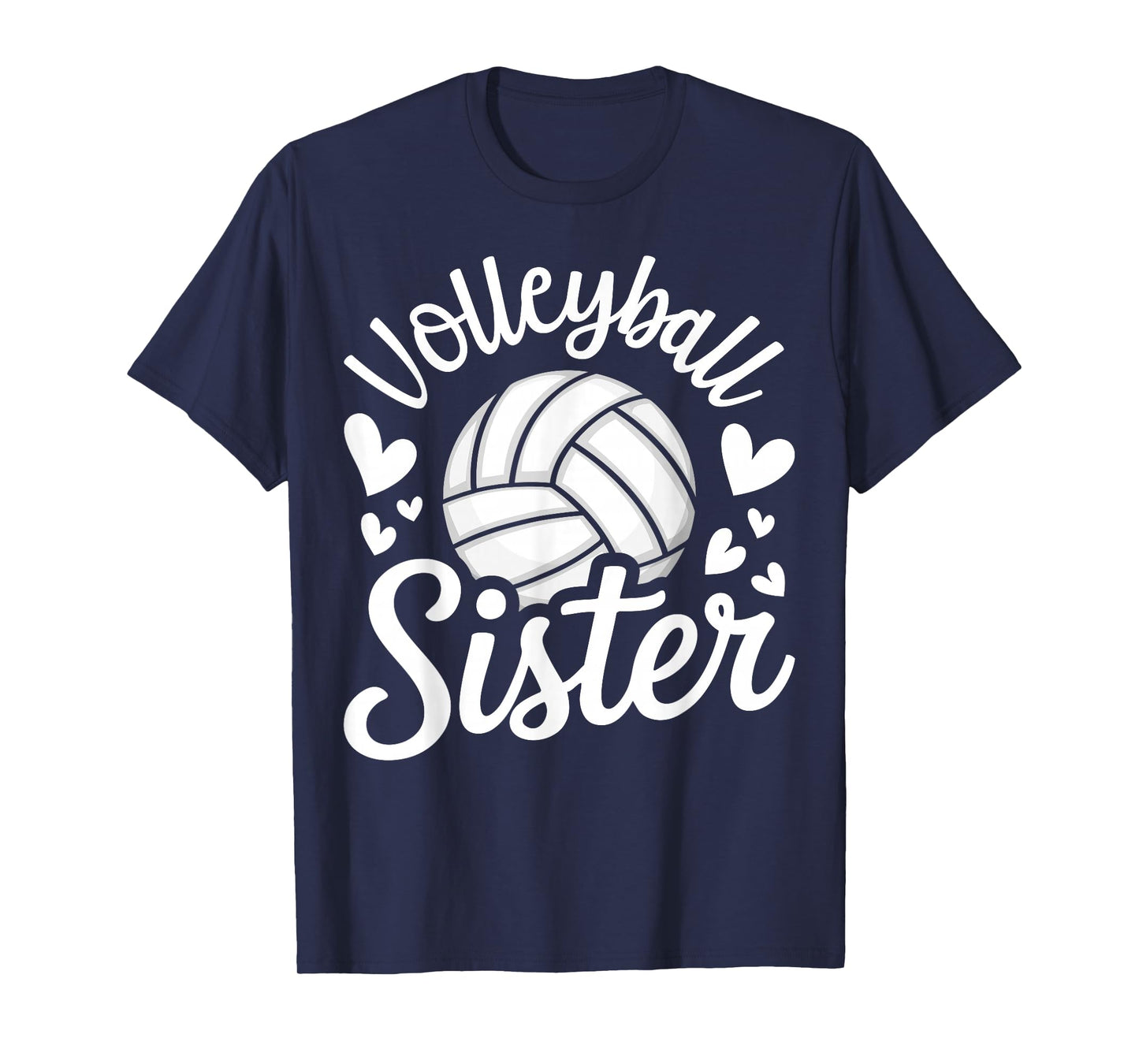 Cute Volleyball Sister Player T-Shirt