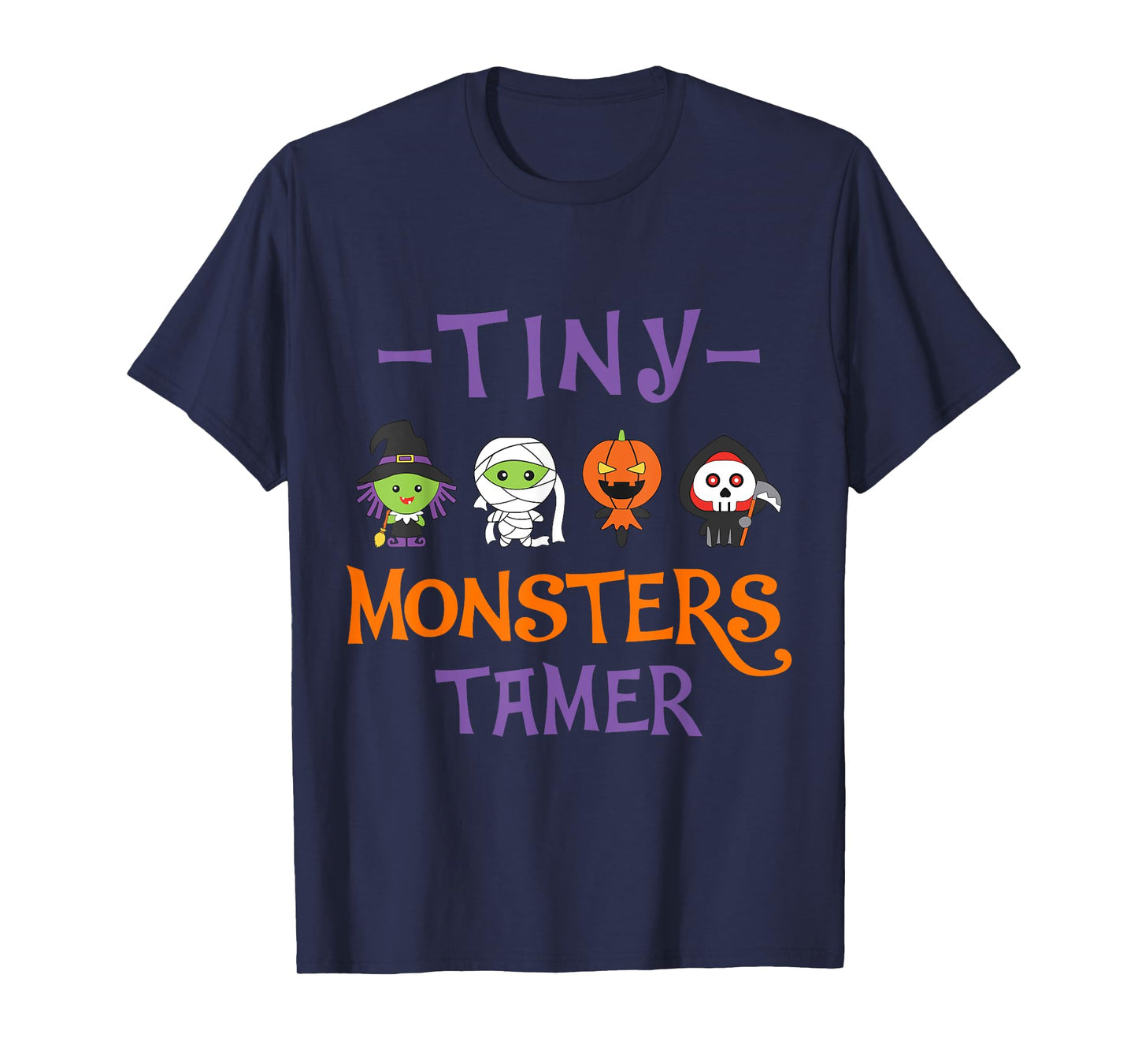 Tine MOnsters Tamer Funny Halloween Teacher Men Women T-Shirt