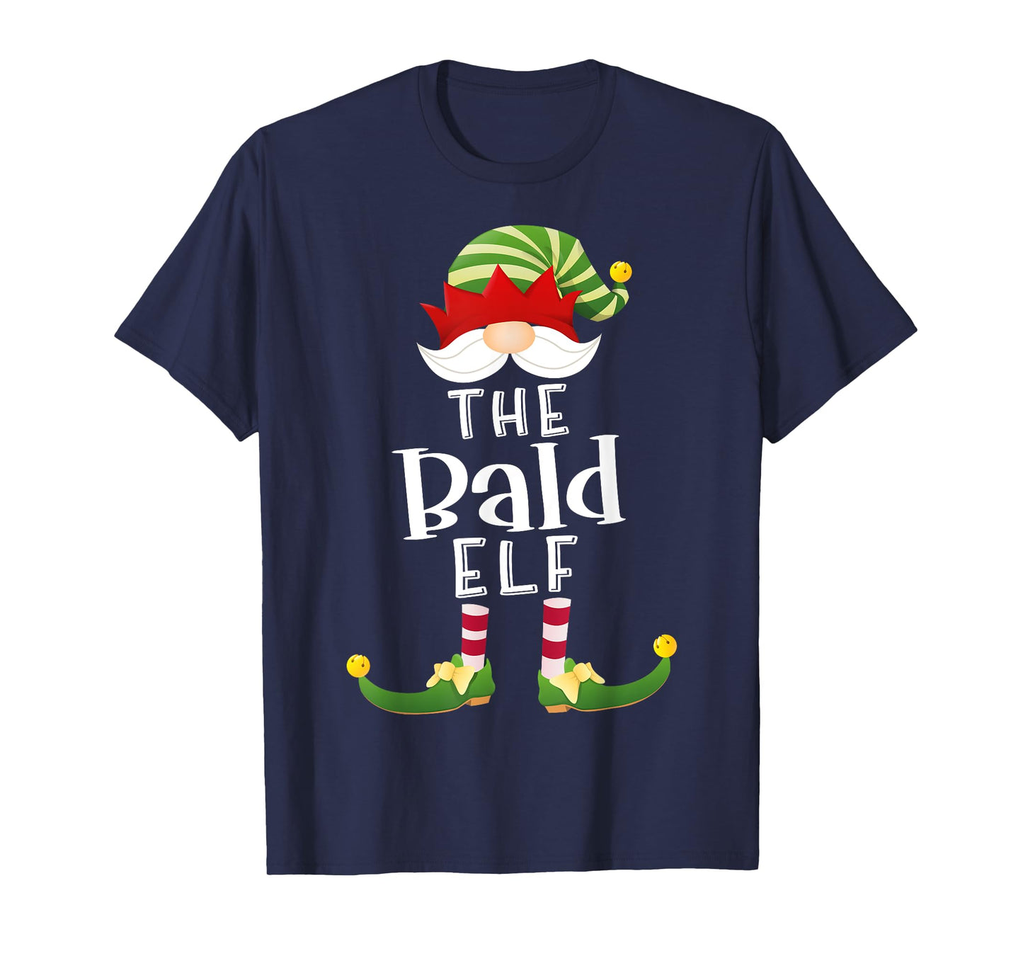 Bald Elf Group Christmas Funny Pajama Party T-Shirt