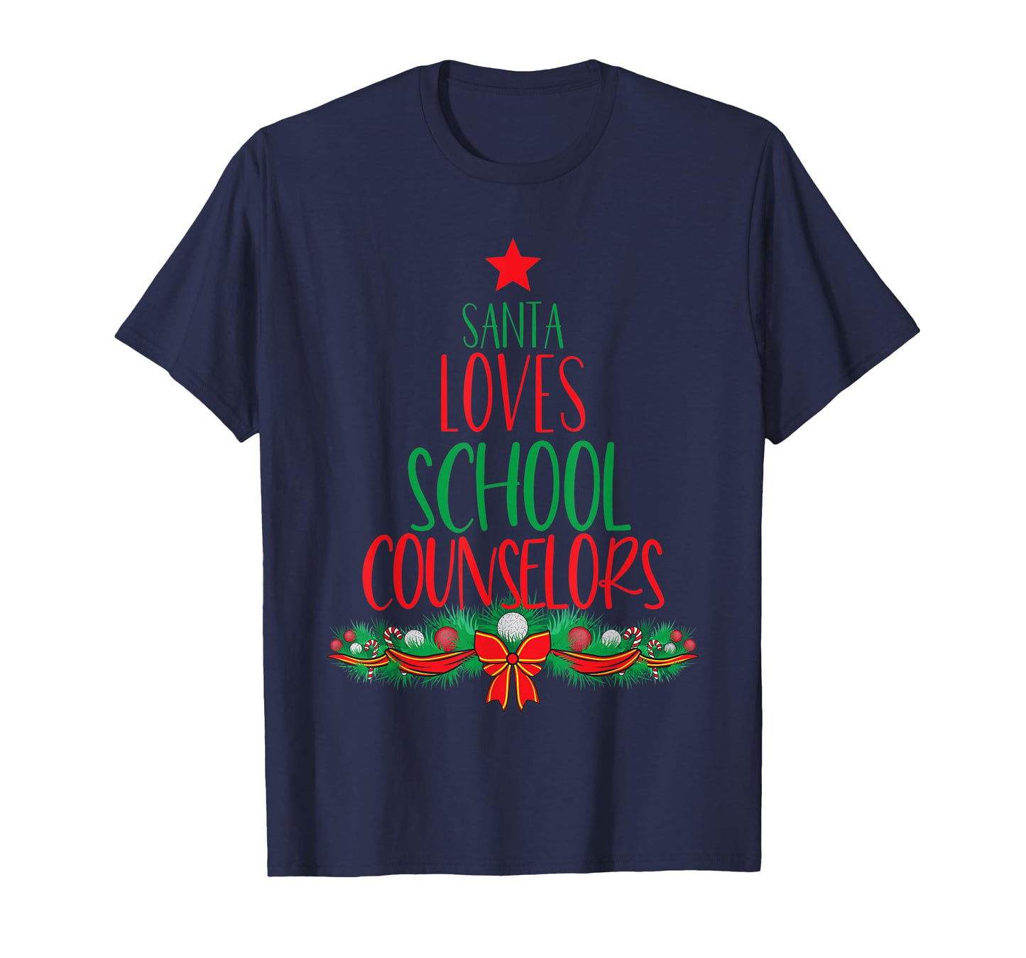School Counselor Christmas Shirt Funny Appreciation Gift T-Shirt