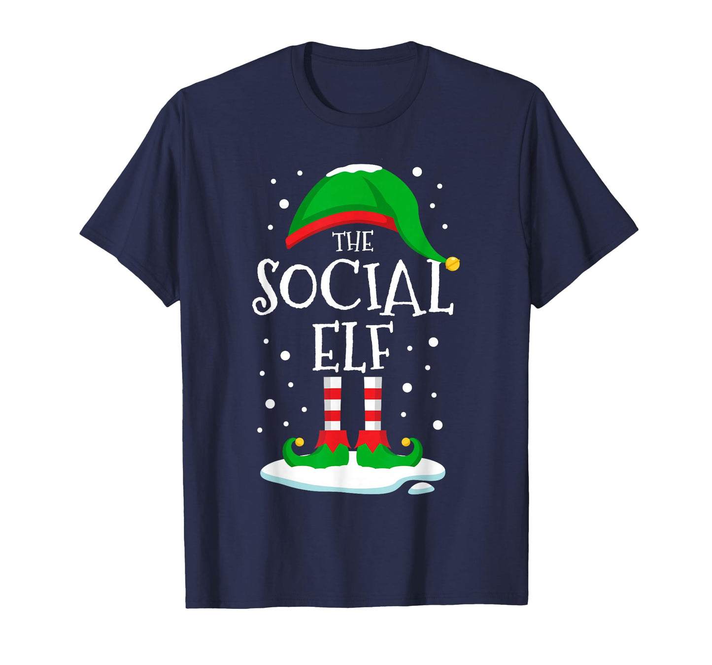 The Social Elf Christmas Family Matching Xmas Group Funny T-Shirt