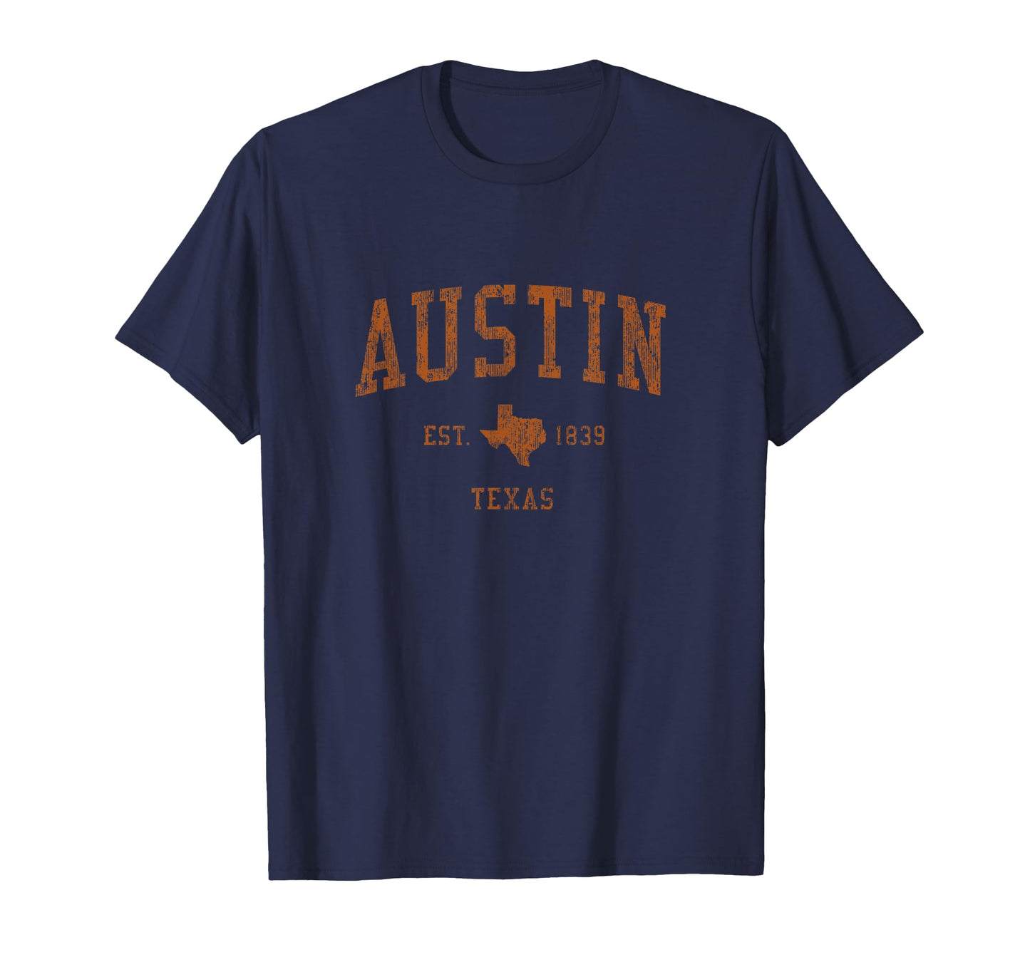 Austin Texas TX Vintage Athletic Sports Design T-Shirt