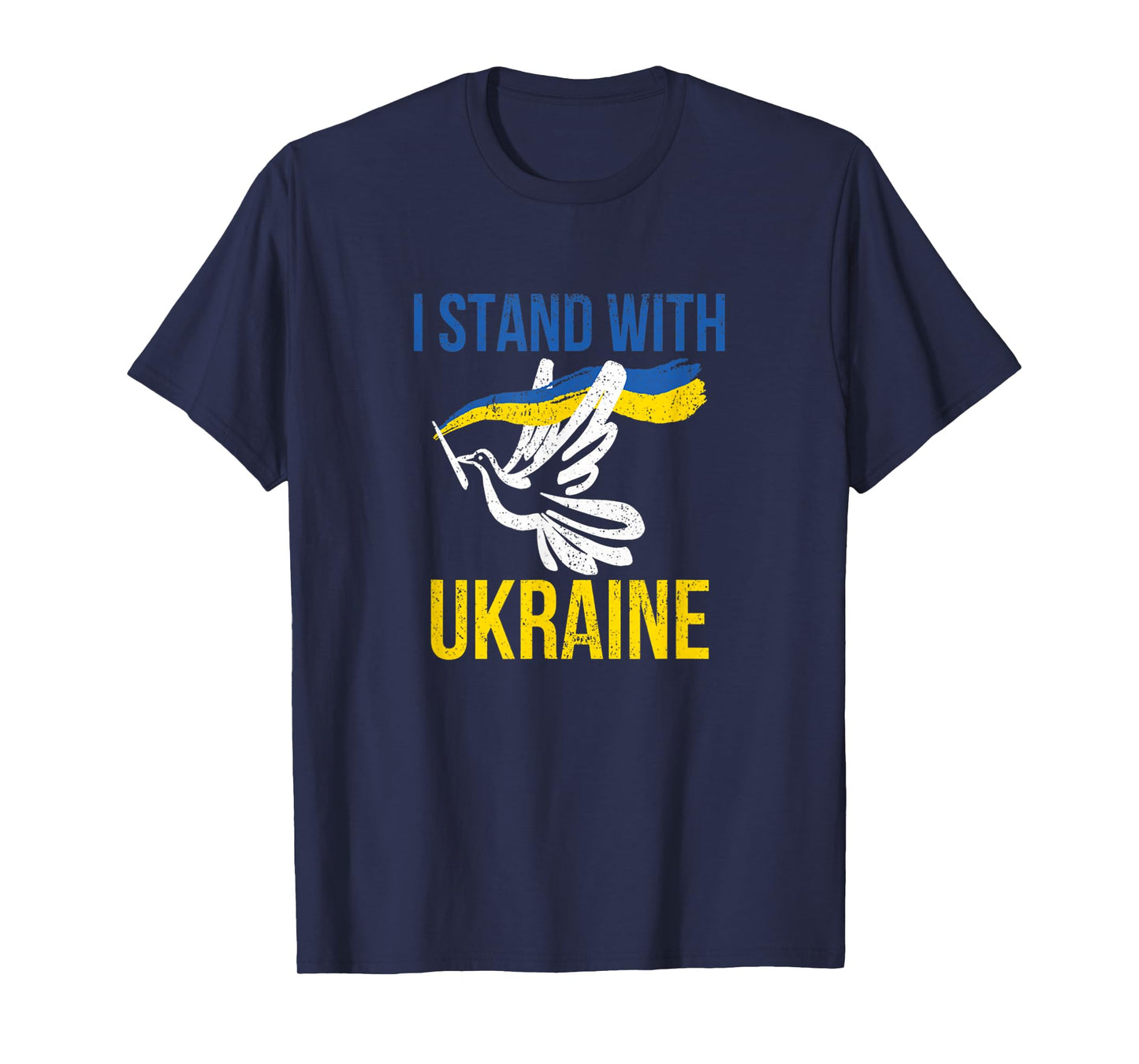 I Stand With Ukraine Dove Peace Pro-Ukraine T-Shirt