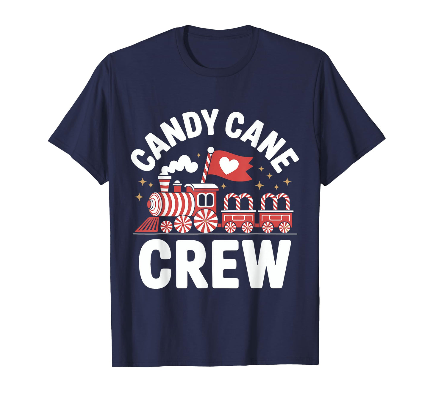Candy Cane Crew Peppermint Train Men Women Kids Family T-Shirt