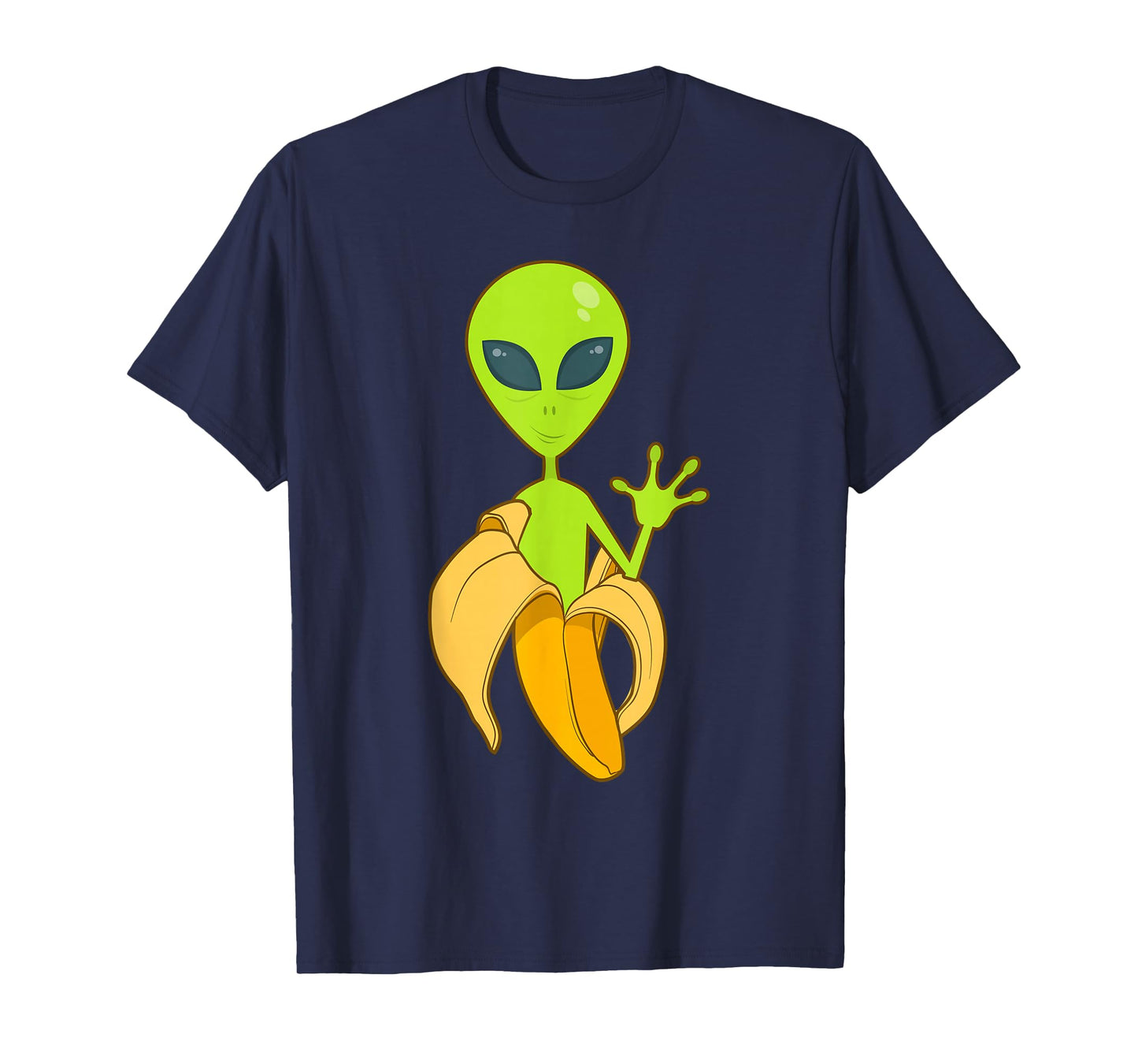 Alien in a Banana Extraterrestrial Roswell Funky T-Shirt T-Shirt