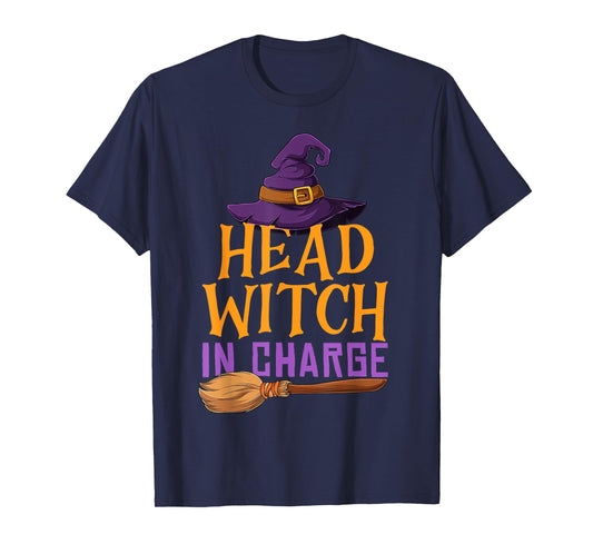 Head Witch In Charge Funny Halloween Costume for Witches T-Shirt
