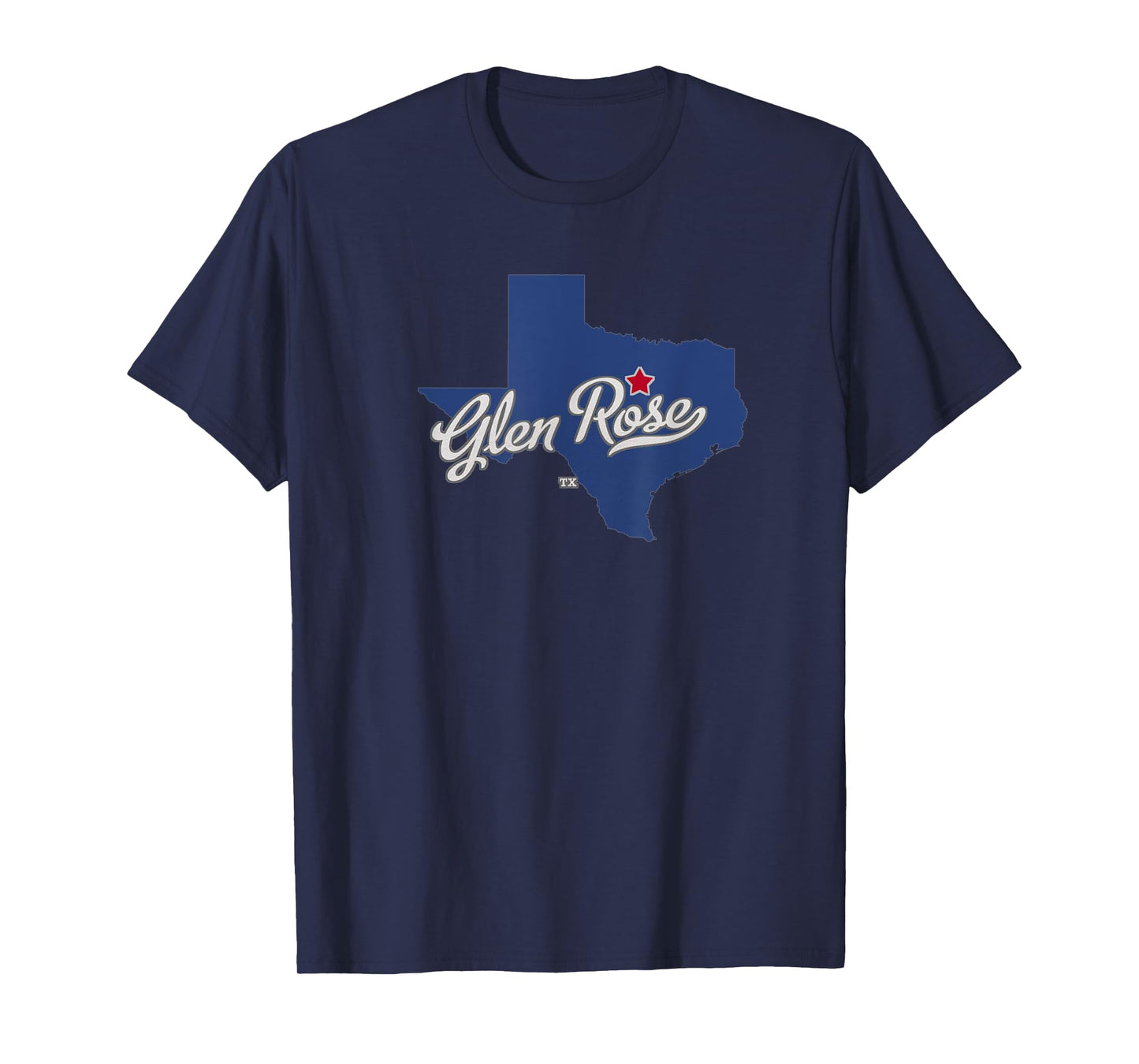 Glen Rose Texas TX Map T-Shirt