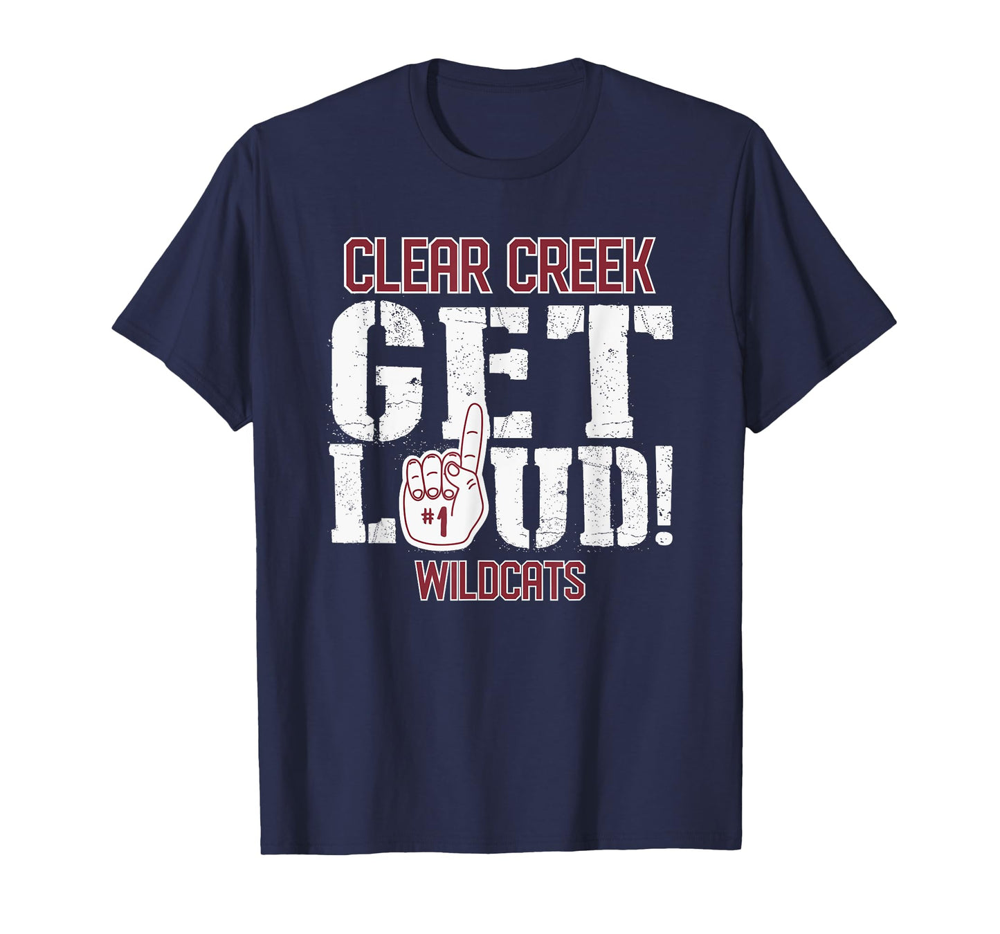 Clear Creek High School GET LOUD Wildcats T-Shirt