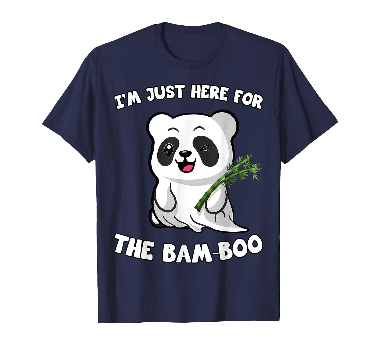 Panda Shirt, I'm Just Here For The Bam-Boo Funny Halloween T-Shirt