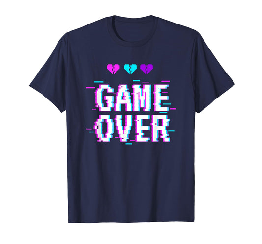 Vaporwave Aesthetic Style Game Over Yami Kawaii Pastel Goth T-Shirt