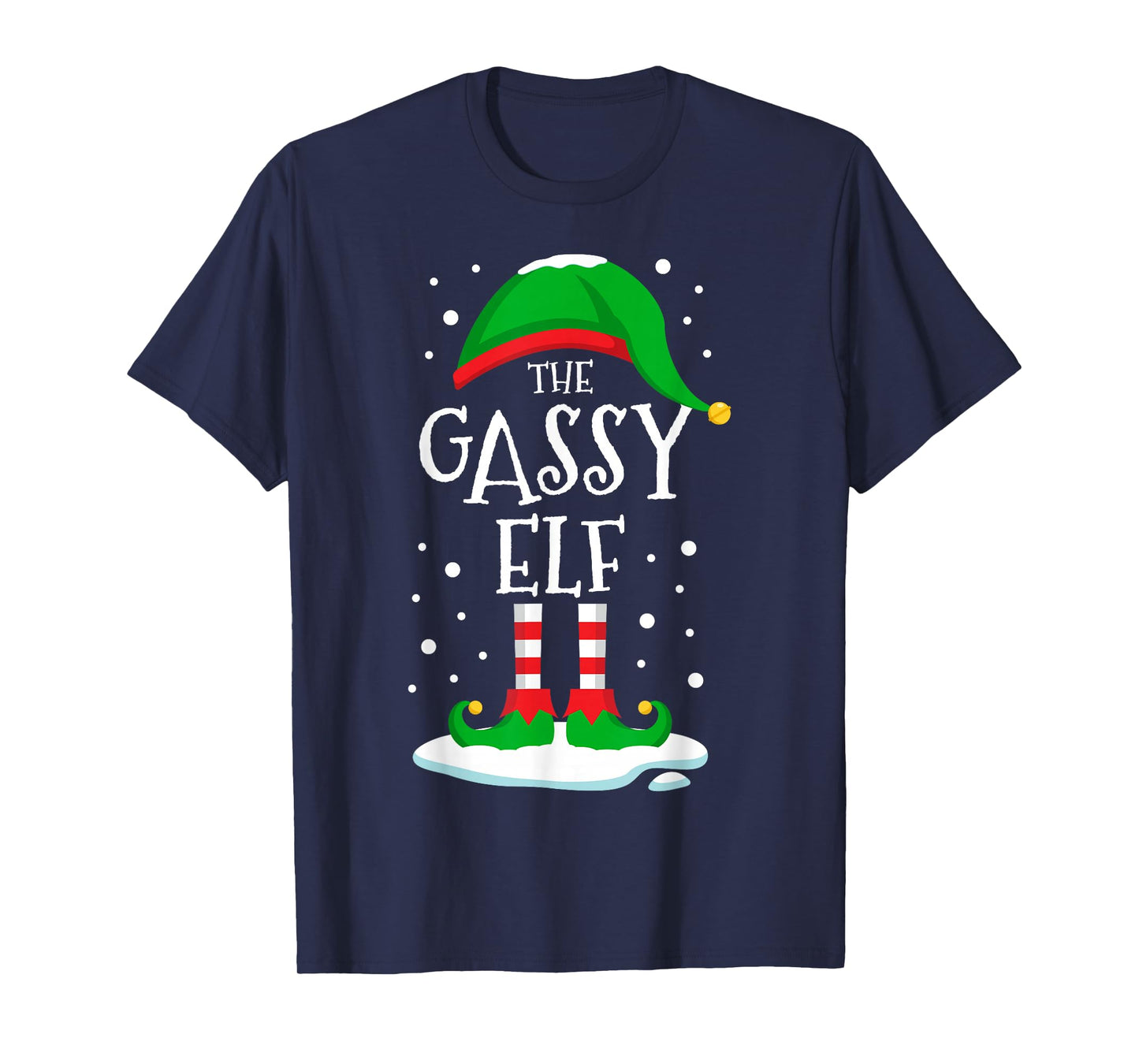 The Gassy Elf Christmas Family Matching Xmas Farting Funny T-Shirt