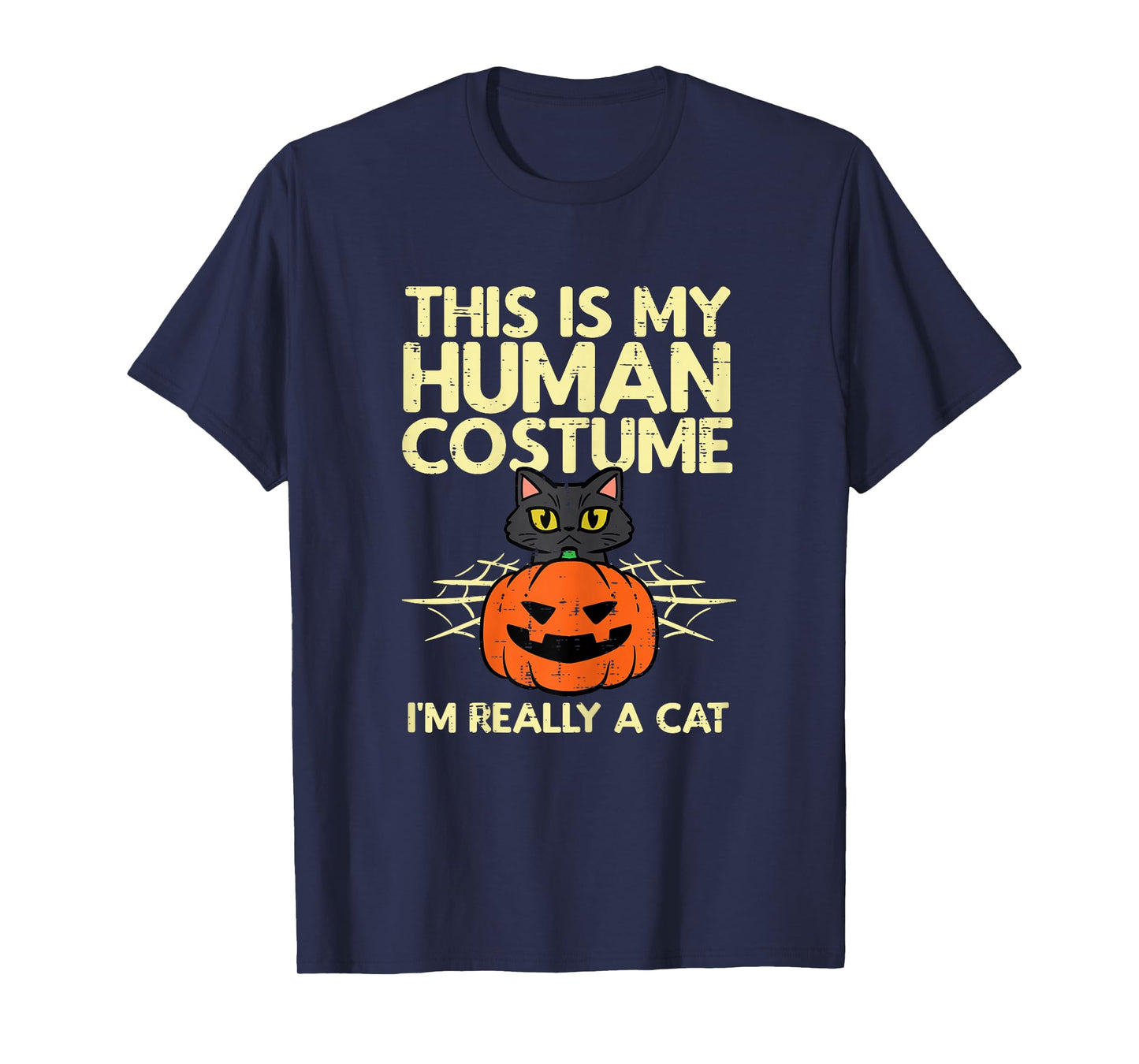 Halloween My Human Costume Im A Cat Costume Women Girls Kids T-Shirt