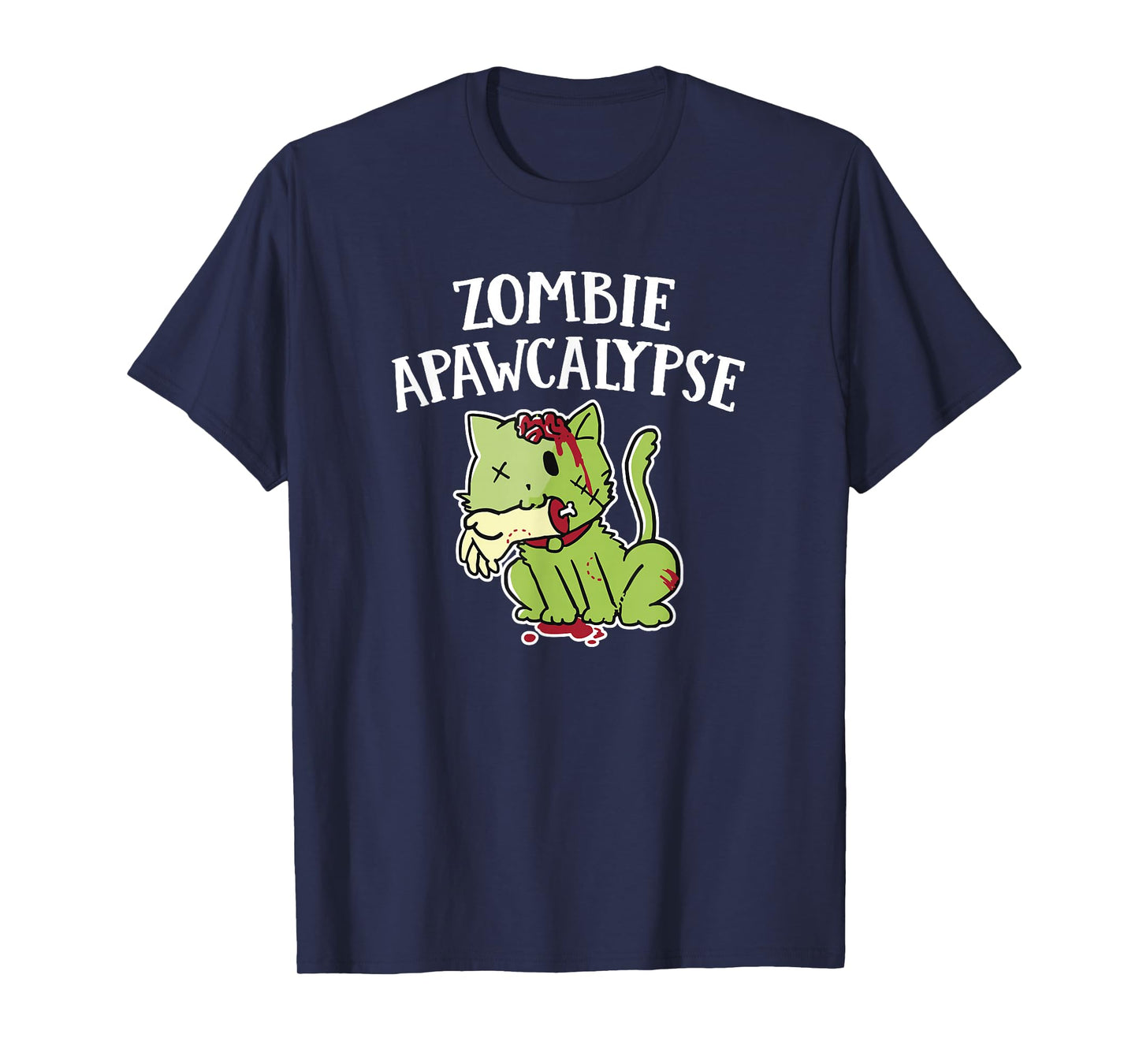 Zombie Apawcalypse Cute Kitten Zombie T Shirt T-Shirt