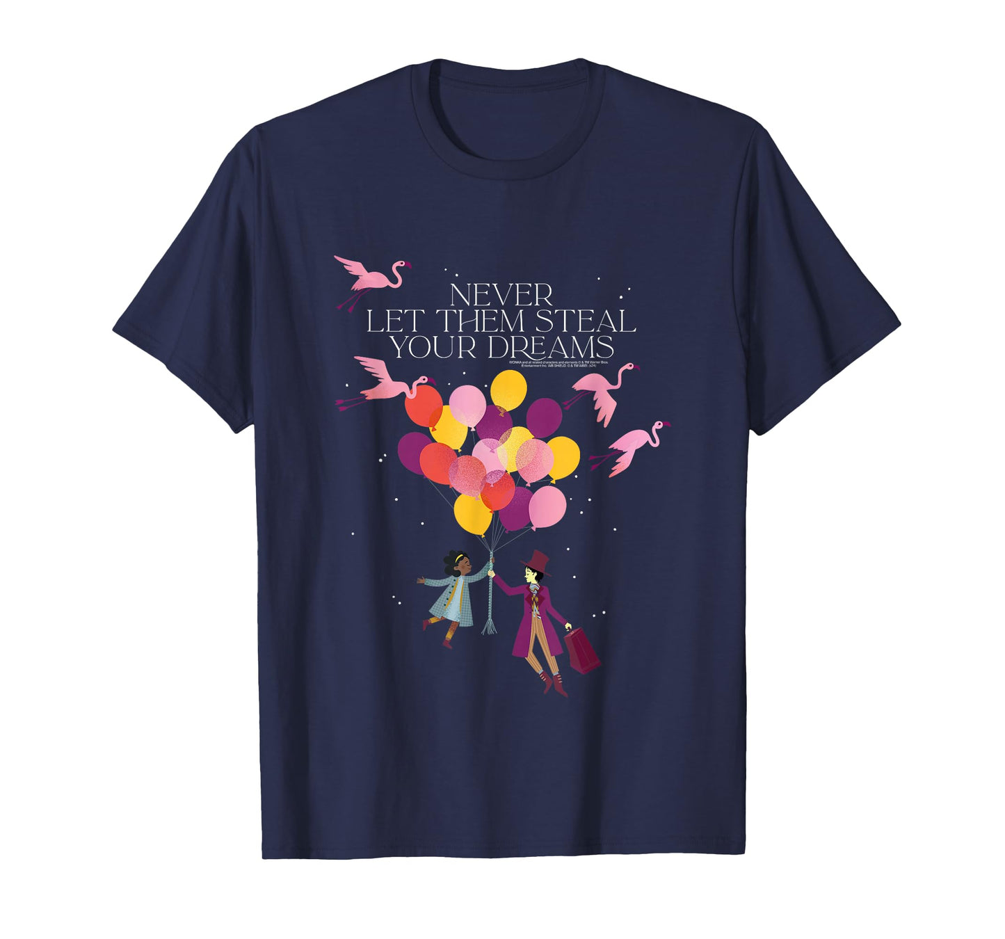 Wonka Movie Noodle and Wonka Balloon Silhouettes T-Shirt