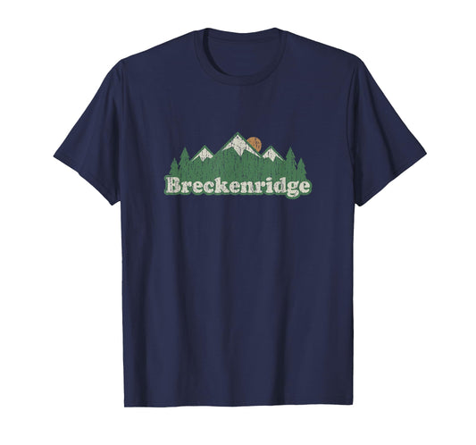 Breckenridge Colorado CO T Shirt Vintage Hiking Mountains T-Shirt