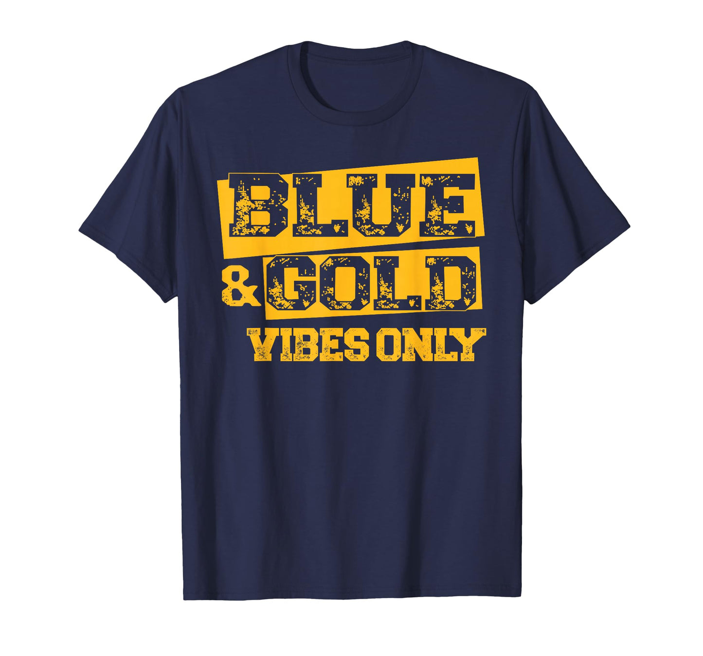 Blue and Gold Game Day Shirt High School Football Group T-Shirt