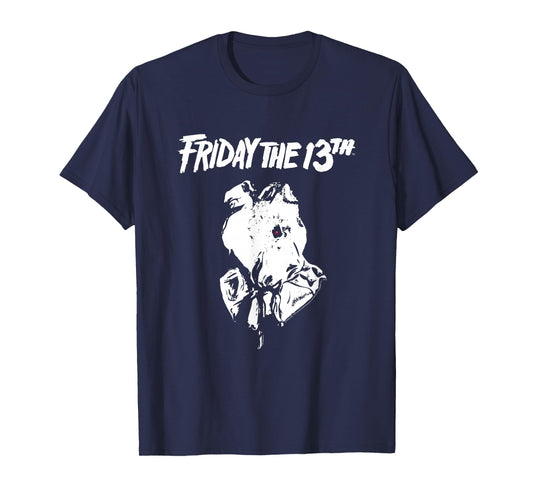 Friday The 13th: Part 2 White Logo & Mask T-Shirt