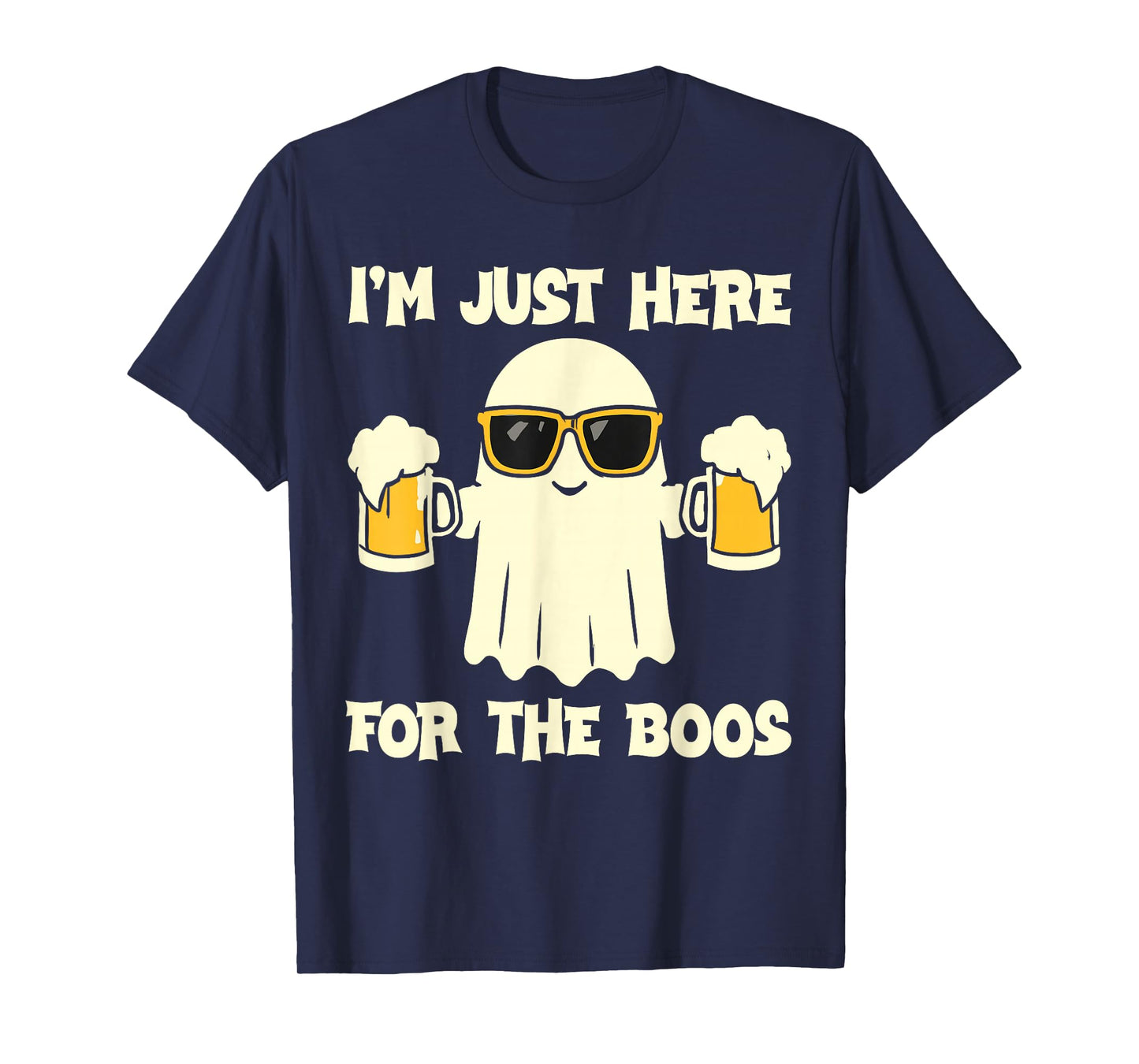 Funny Gift Halloween Shirt, Ghost I’m Just Here for the Boos T-Shirt