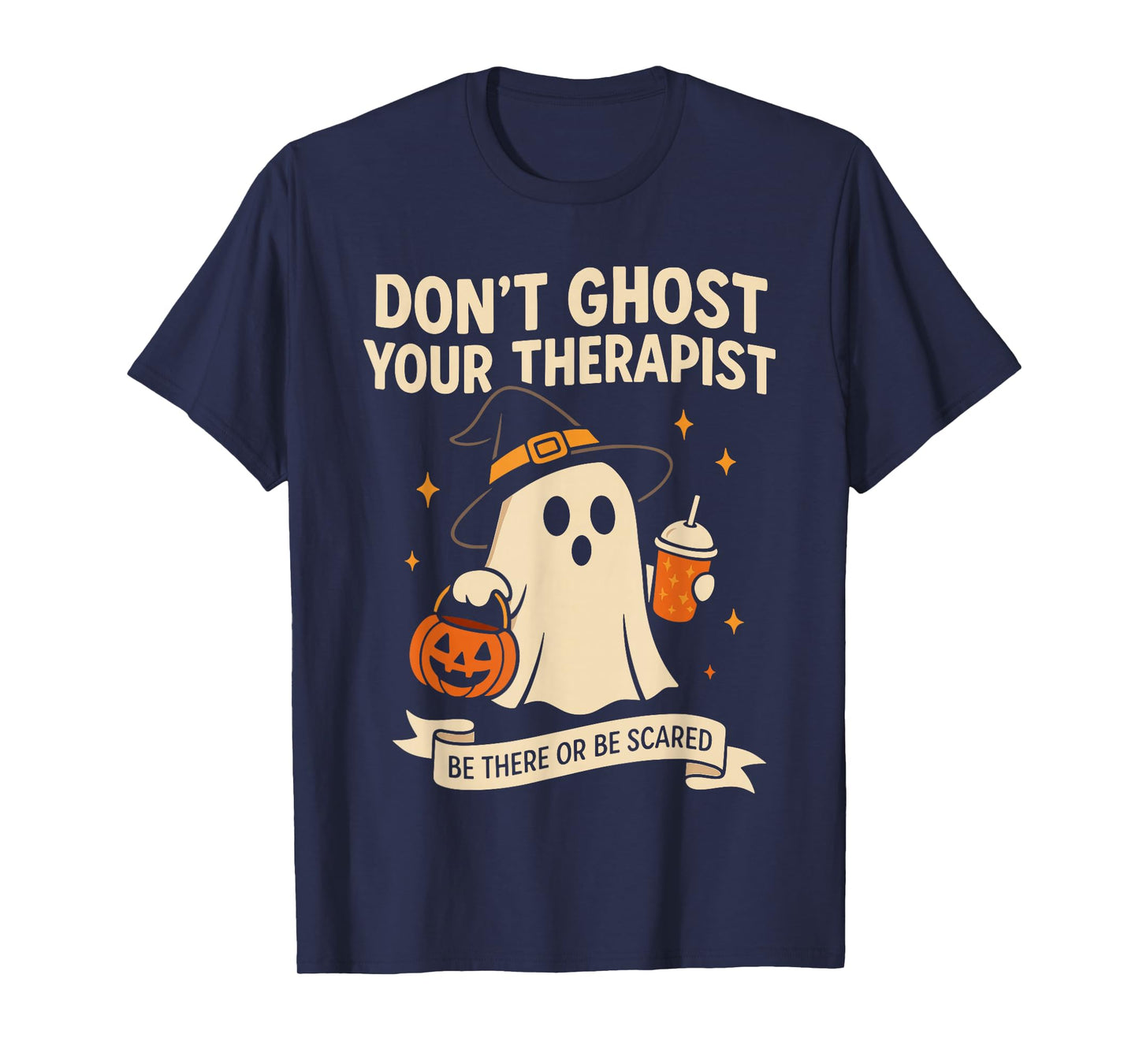 Halloween School Psychologist Shirt Dont Ghost Your Feelings T-Shirt
