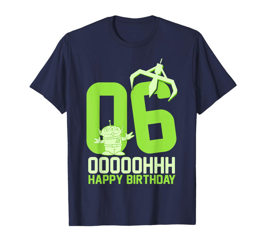 Disney Pixar Toy Story Alien OOOOH Happy 6th Birthday T-Shirt