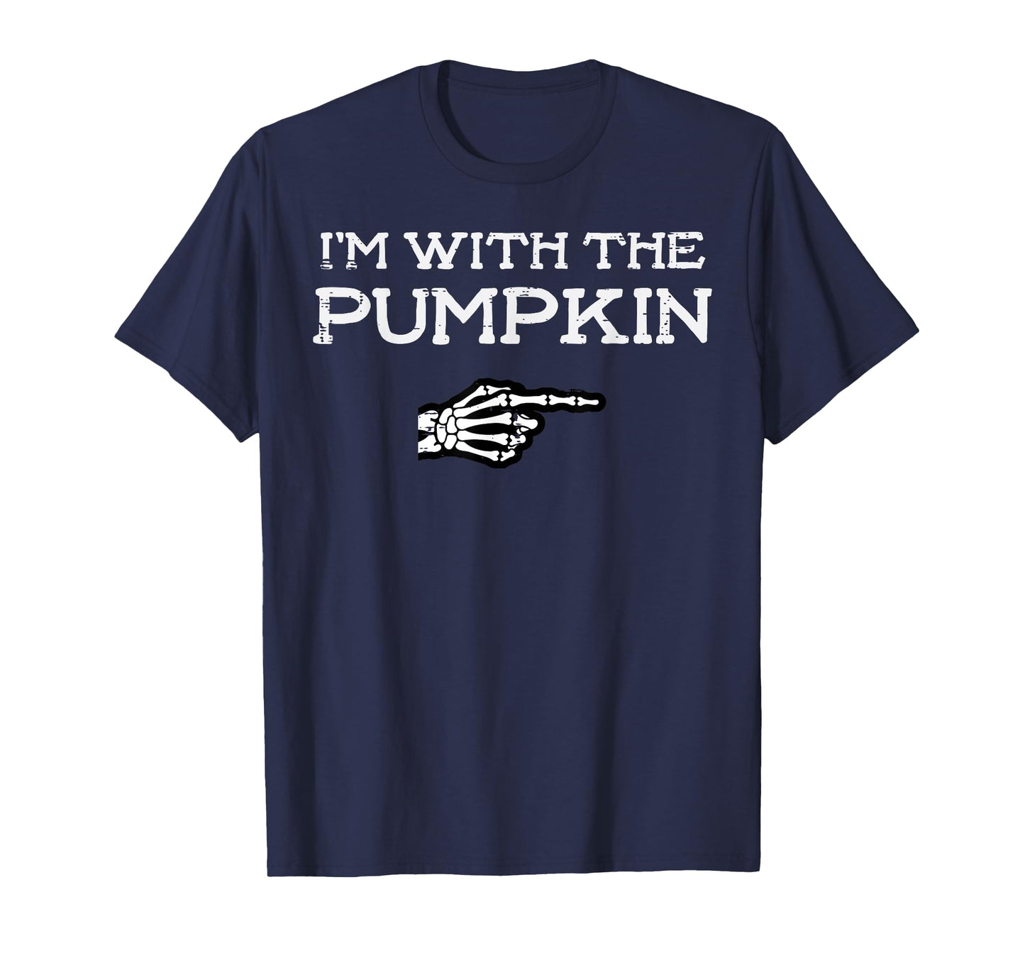 Halloween Match Im with Pumpkin Couple Costume Men Women Kid T-Shirt