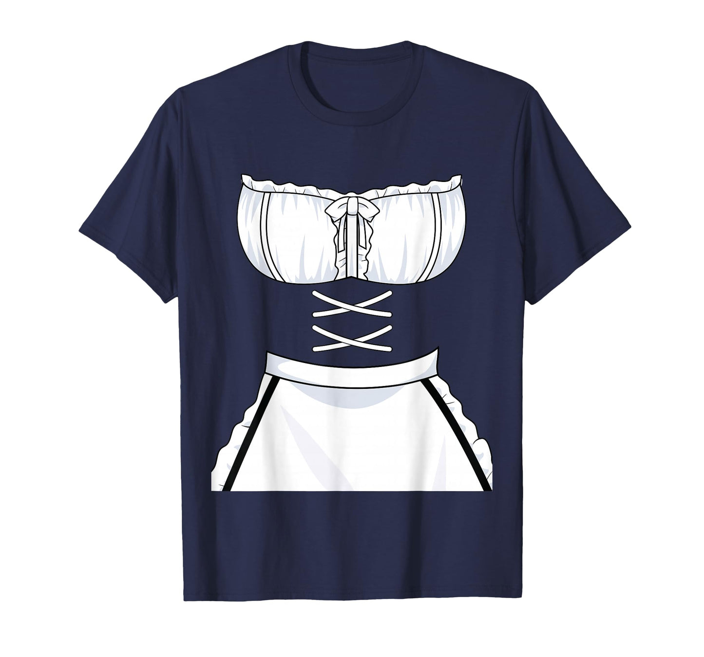 Japanese Anime French Apron - Maid Dress Cosplay Costume T-Shirt