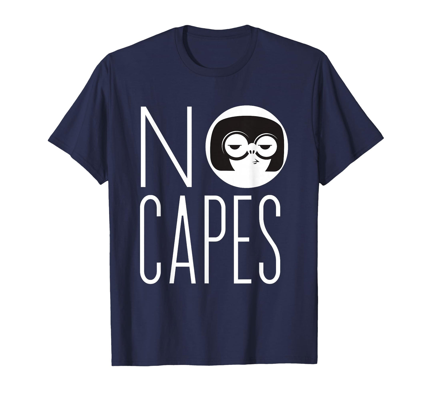 Disney Pixar The Incredibles 2 Edna Mode No Capes Logo T-Shirt