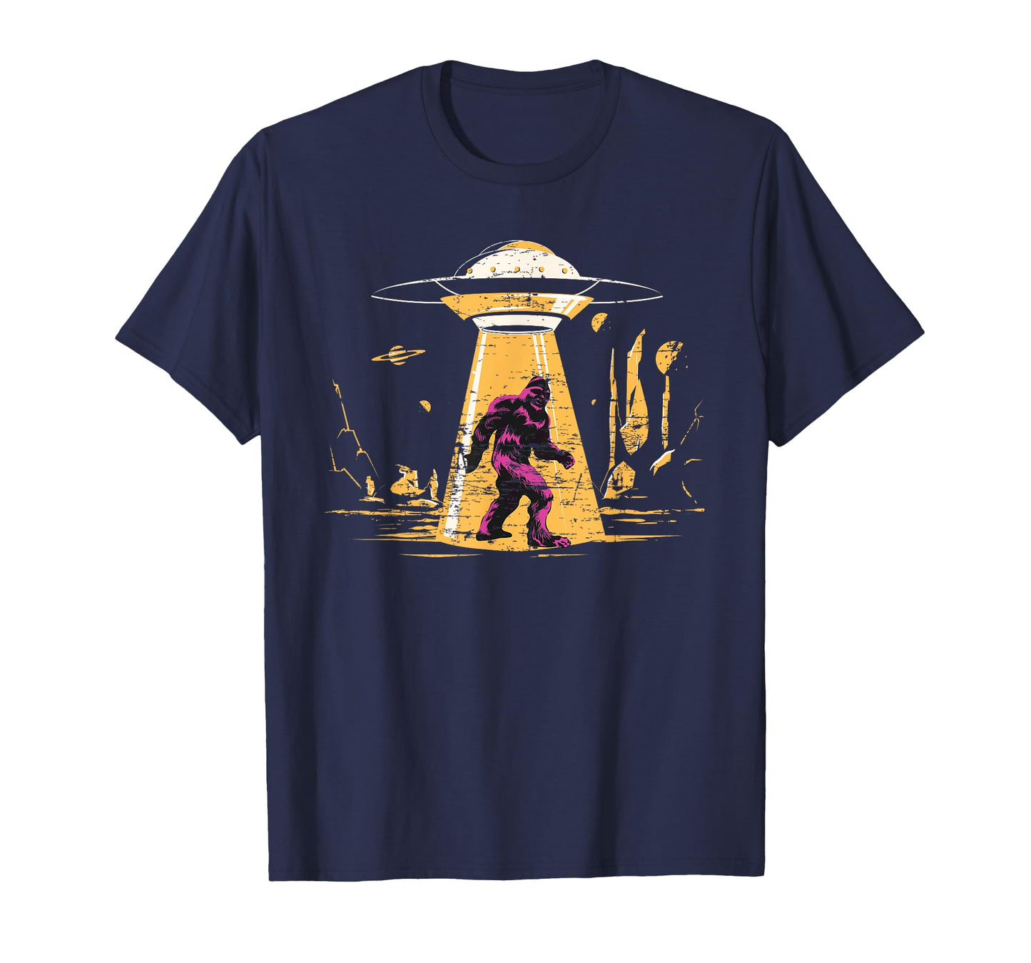 Alien Bigfoot UFO Abduction Sasquatch Yeti Cryptid Bigfoot T-Shirt