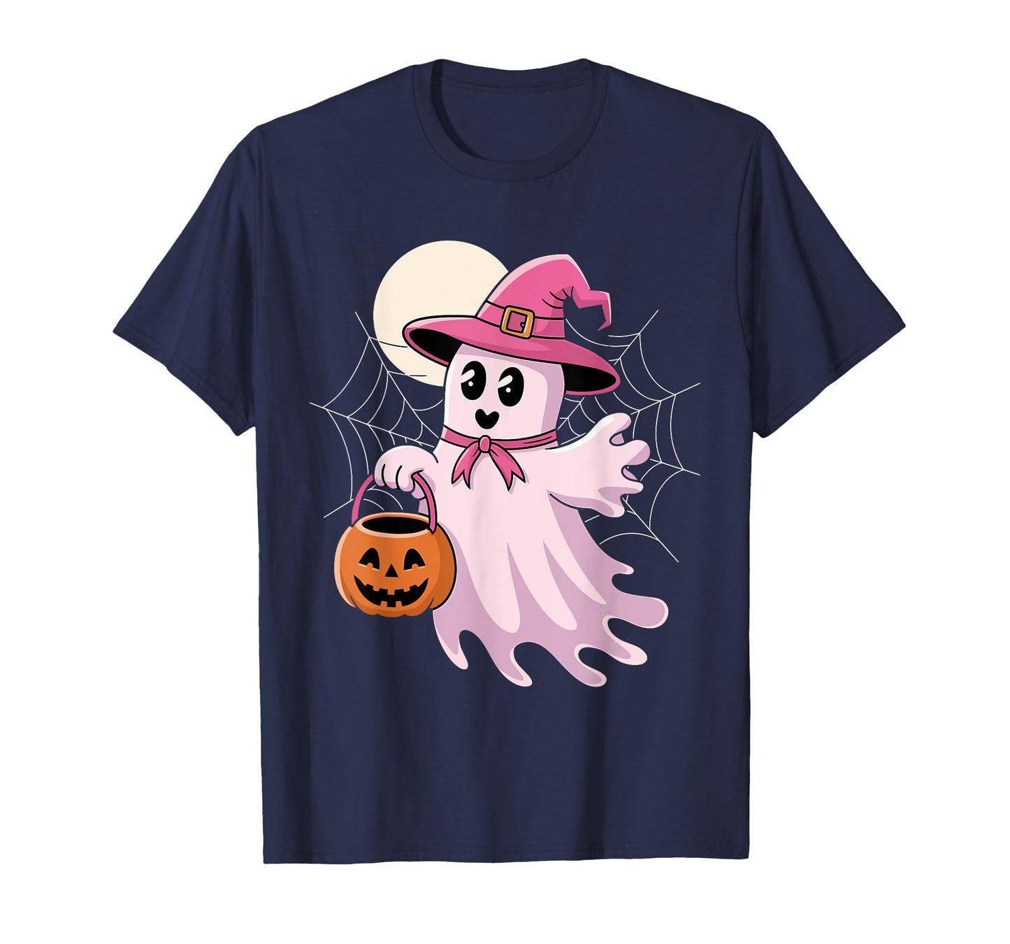 Halloween Pink Ghost T-Shirt