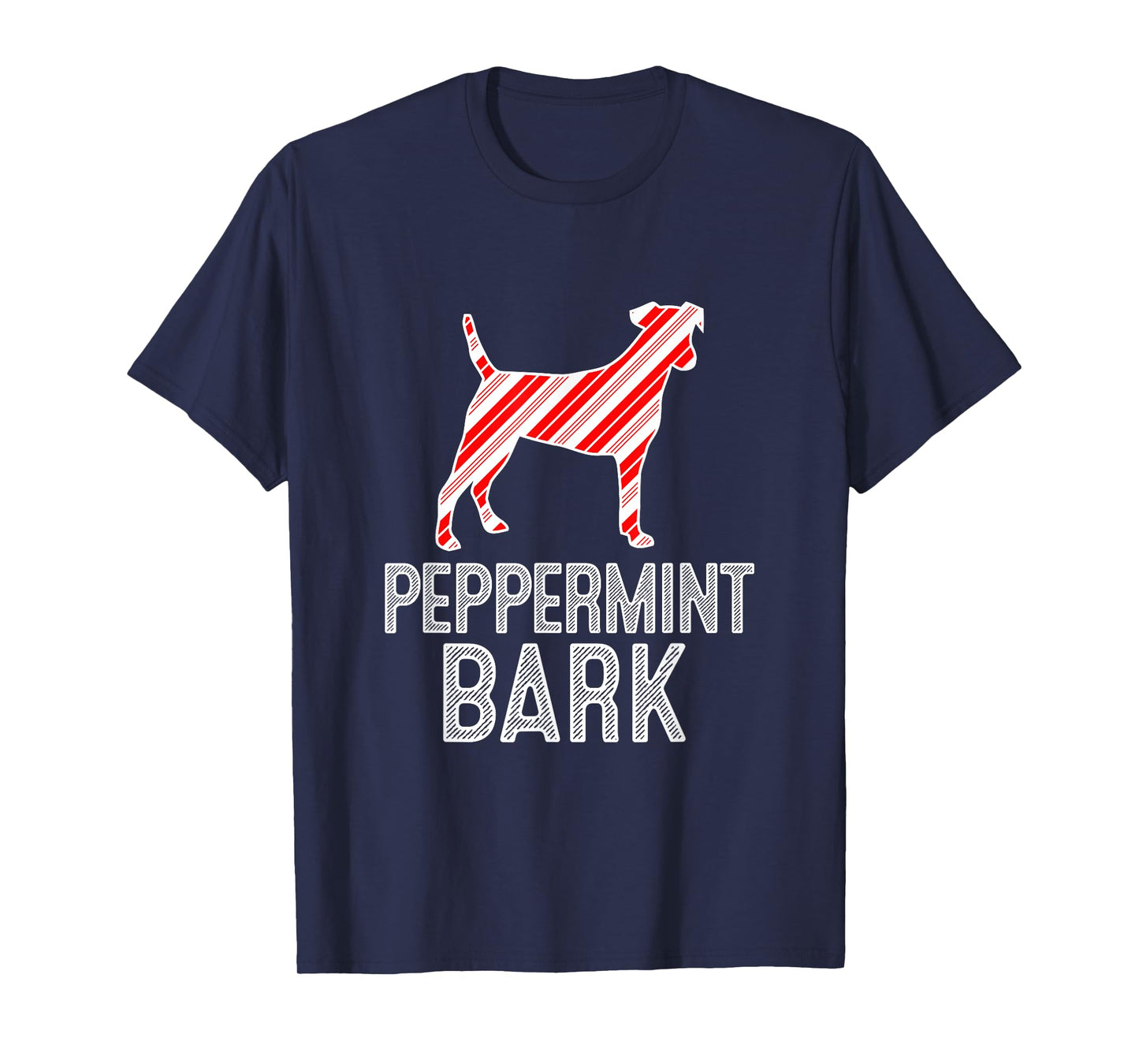 Fox Terrier Peppermint Bark Christmas Dog T-Shirt