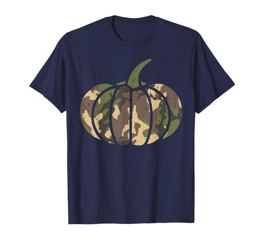 Camo Camouflage Pumpkin Halloween Costume Men Women Kids T-Shirt