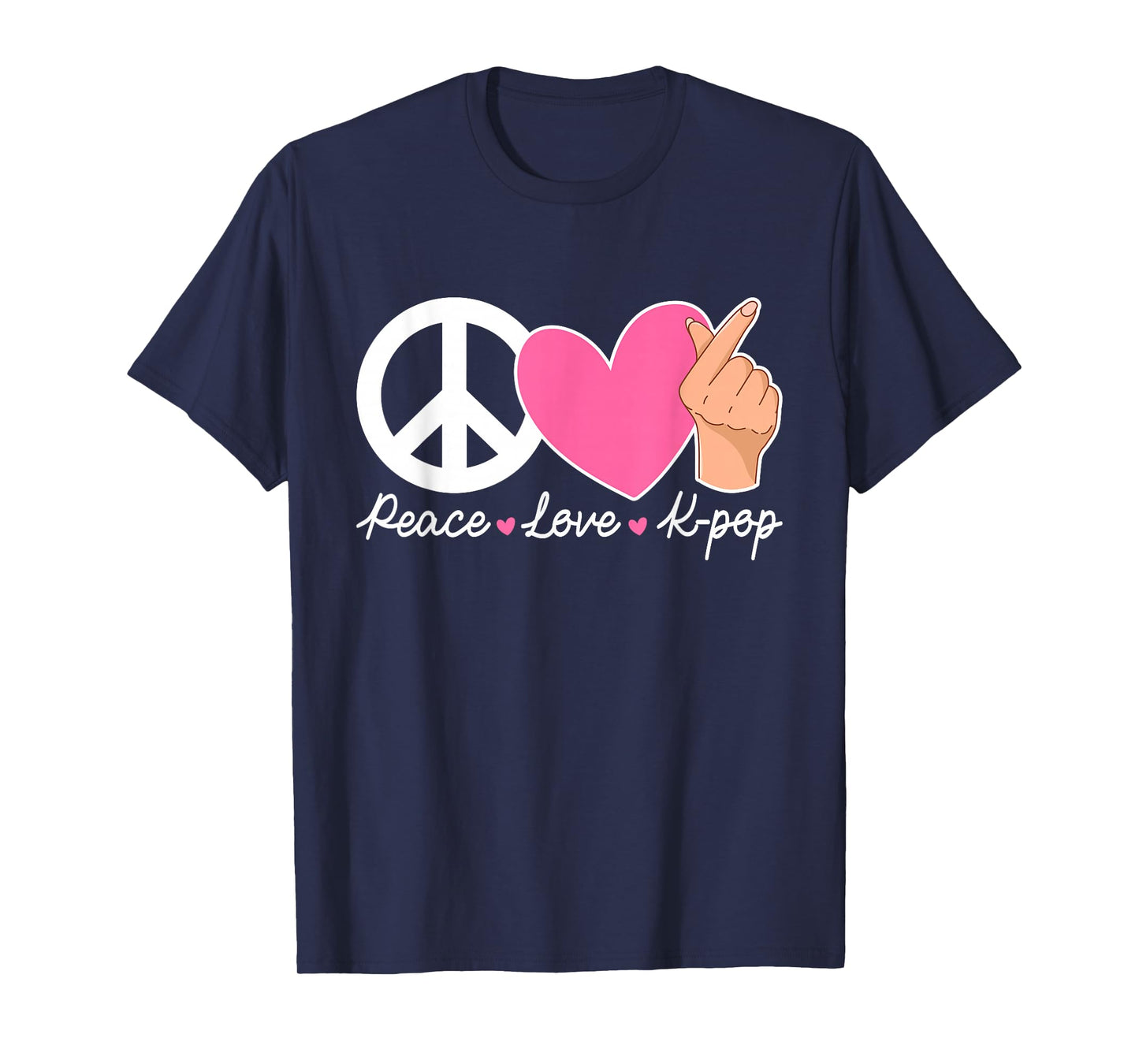 Peace Love K-pop Cute Kpop Music Anime Lover T-Shirt