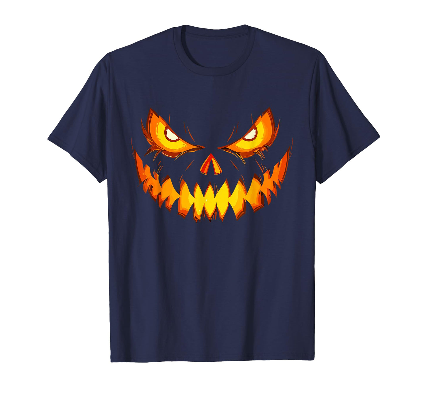 Scary Spooky Jack O Lantern Face Pumpkin Costume Halloween T-Shirt