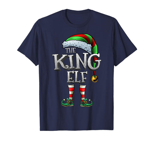 The King Elf Shirt Matching Family King Christmas Elf Men T-Shirt