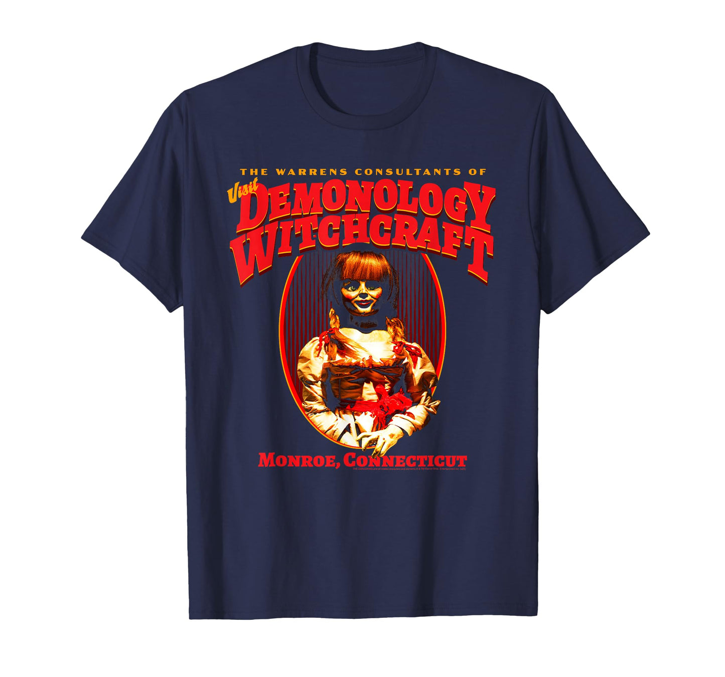 The Conjuring Demonology and Witchcraft Horror Movie T-Shirt