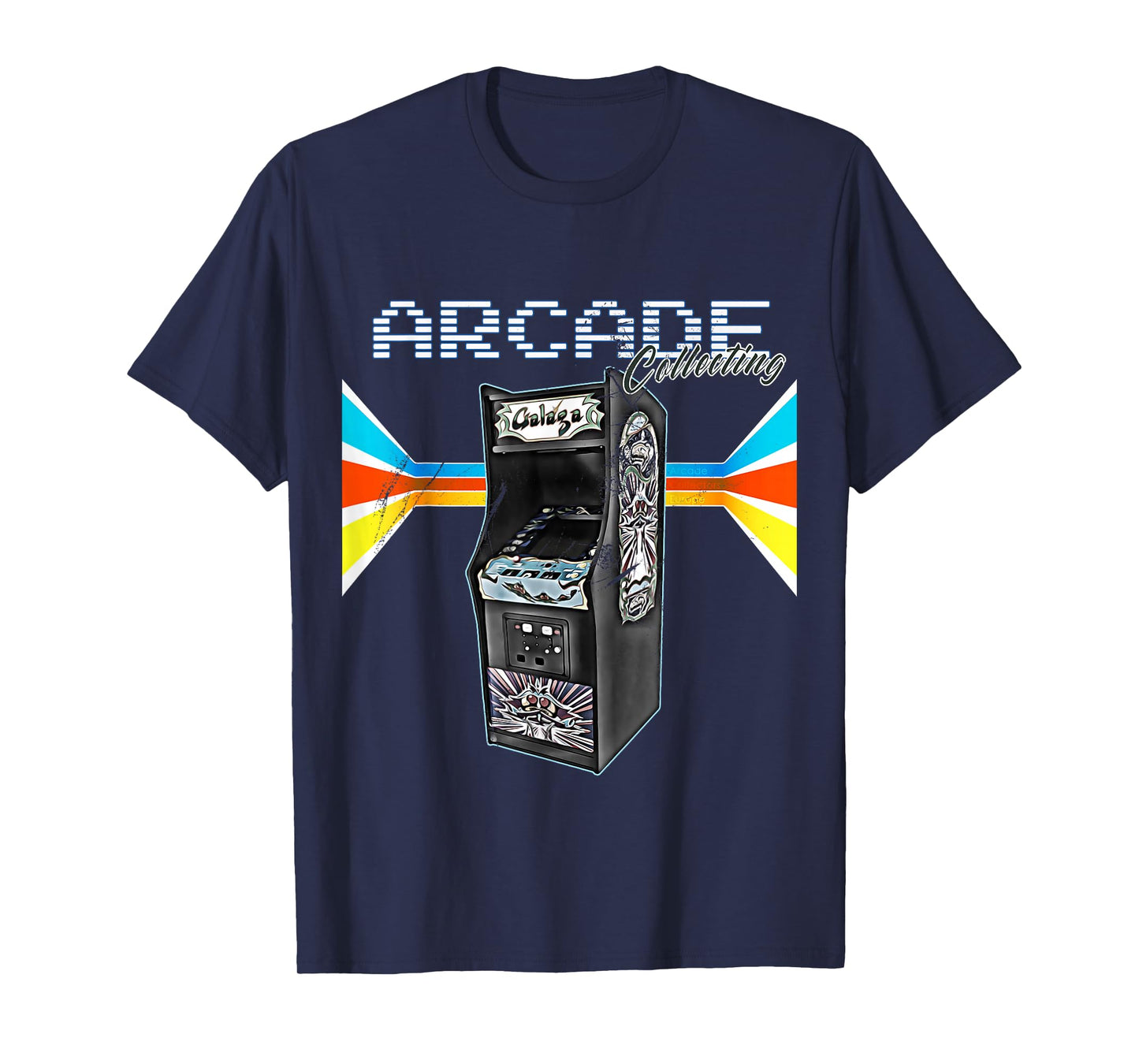 Vintage Arcade Retro Console Video Computer Gamer Unisex-Adults Arcade Cabinet Machine 1970-1990 Video Game Collection T-Shirt Black Medium