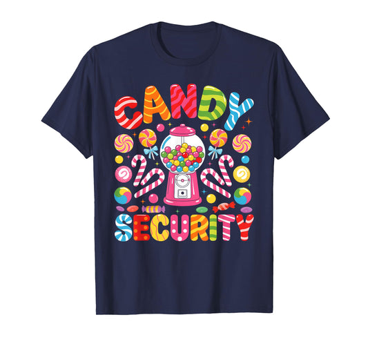 Funny Joke Security Christmas Candy Xmas Candy Canes Lover T-Shirt