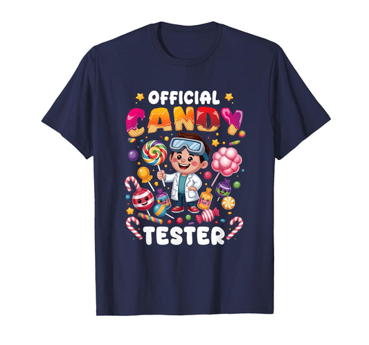 Official Candy Tester Lollipop Candy Lovers Sweets Boy Kids T-Shirt