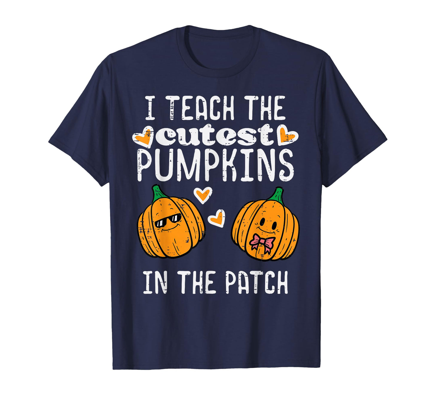 Teach Cutest Pumpkins Patch Halloween Teacher Costume Women T-Shirt